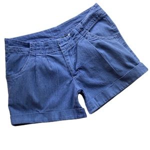 Kavu Blue Chino Shorts Cuffed Size 6 Hiking